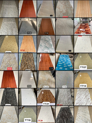 Mẫu mã của tấm nhựa PVC giả đá