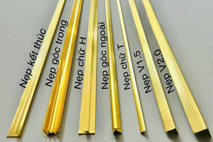 Nẹp nhôm, phụ kiện tấm nhựa PVC giả đá