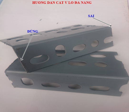 Cắt thép V lỗ đa năng đúng cách