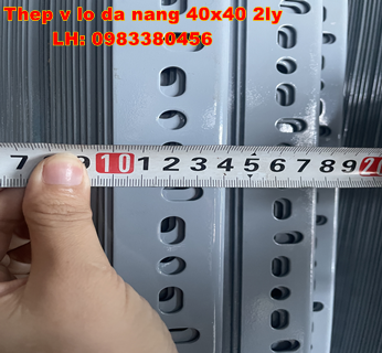 THÉP V LỖ ĐA NĂNG 40X40 2LY